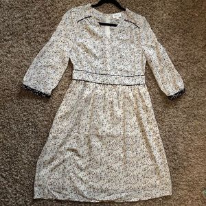 orange creek cream floral dress